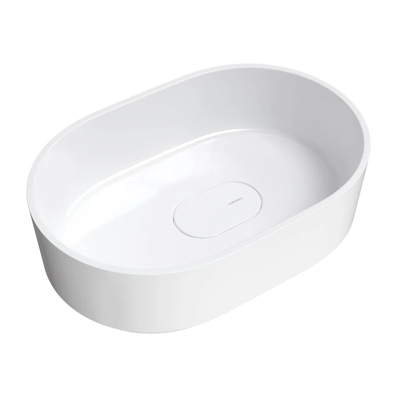 Omnires CADENCE620BP White Bathroom Sink Made of Composite Cadence M gloss-CADENCE620BP