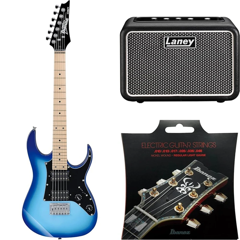 Ibanez GRGM21M-WNS GIO RG Mikro Series Electric Guitar - Blue Burst