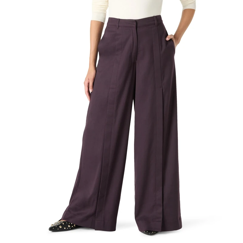 The Drop Convertible Wide Leg Pant by @Takkunda, Plum Perfect, Large