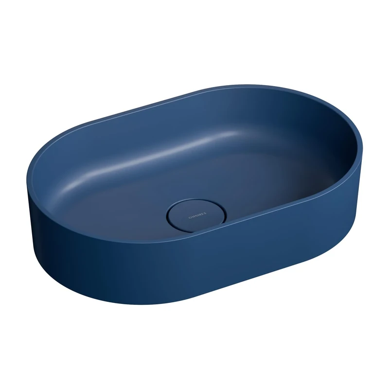 Omnires Midnight Blue Bathroom Sink Made of Composite OVO M OVOUNMB