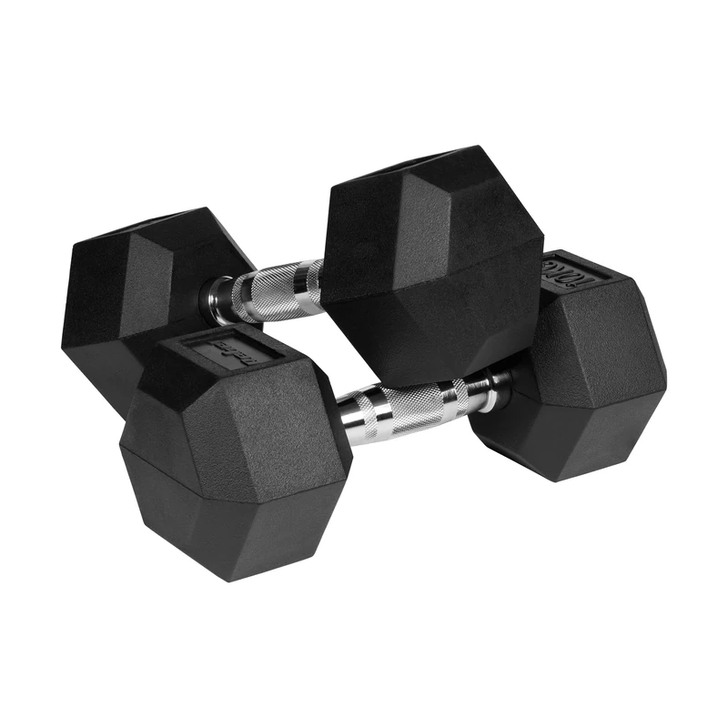 Rebel Dumbbell Cast Iron Rubber Plated HEX 2x10 kg RBA-2325-10