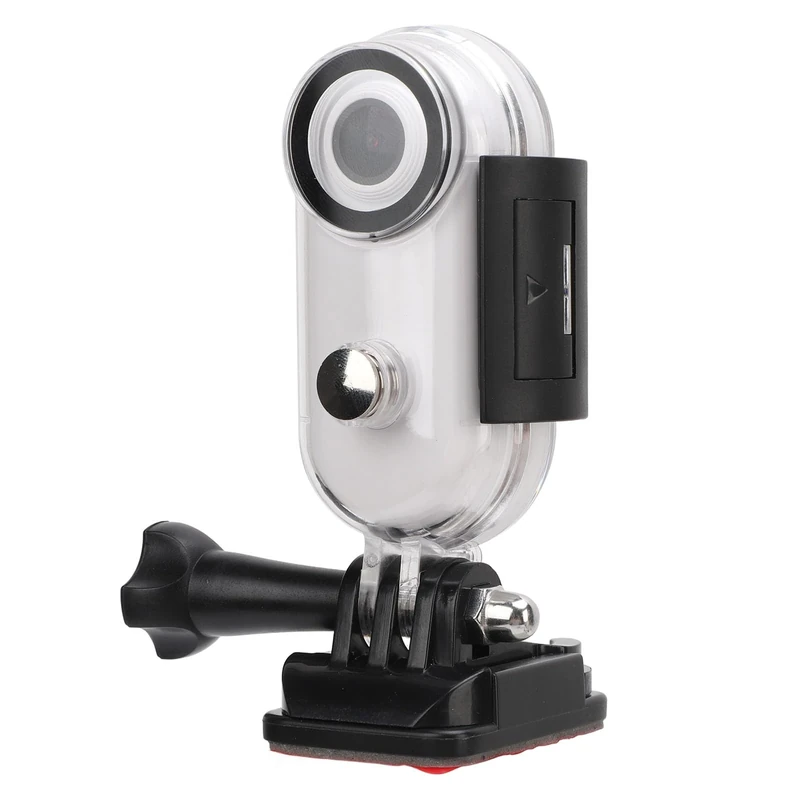 Luocute 8MP 4K WiFi Magnetic Action Camera with 256GB Support, Loop Recording, 30m Collar Camera with Wide Angle Lens, First Person View, for Diving, Cycling, Fishing, Travelling (White)