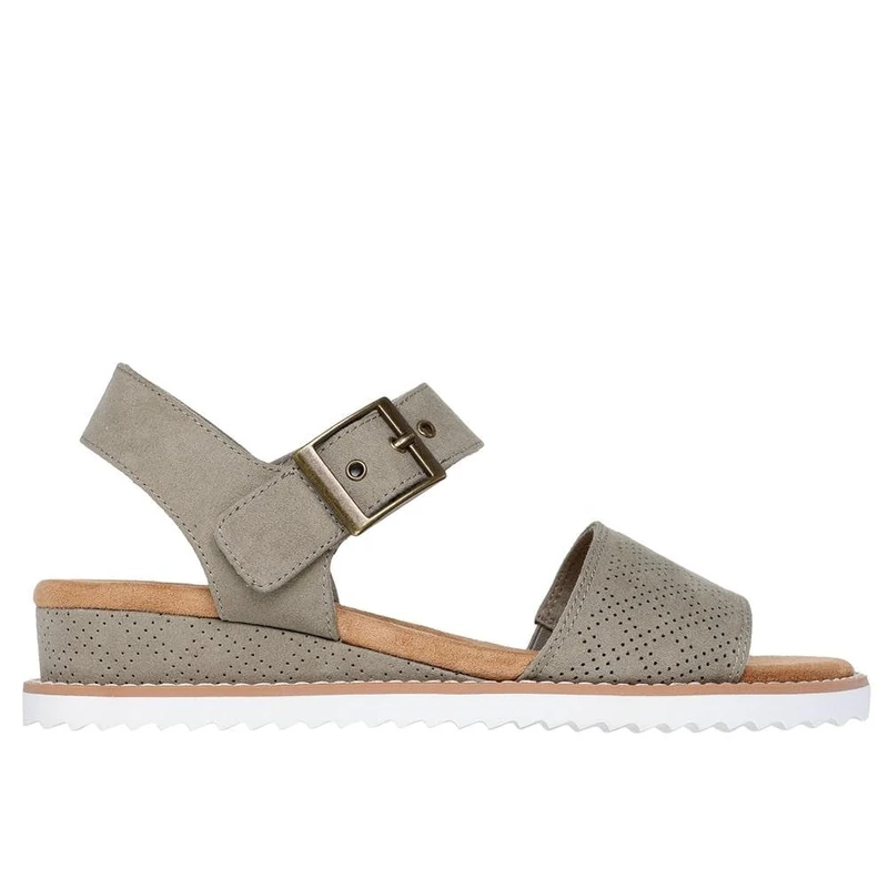 Skechers Women's Desert Kiss Serendipitous Sandals, Olive Microfiber, 5 UK
