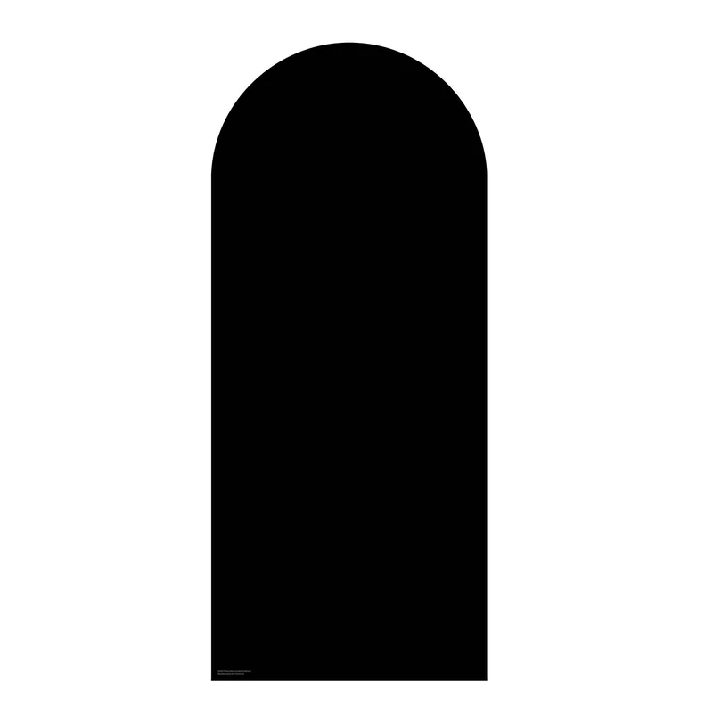 XQ011 Black Sailboard Cardboard Cut Out Height 185cm Width 80cm