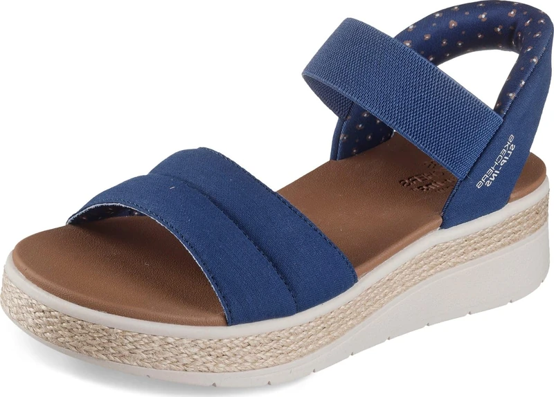 Skechers Women's Bobs Sun Ray Sandal, Navy Textile, 6.5 UK