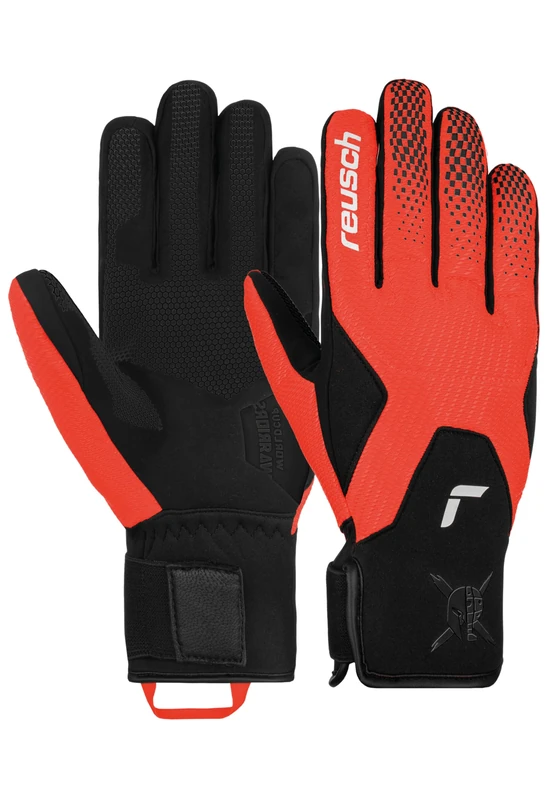 Reusch Unisex Adult Winter Gloves, Black / Red, Size 8, Skiing & Snowboarding, Warm, Windproof, Breathable, Excellent Grip, For Men and Women