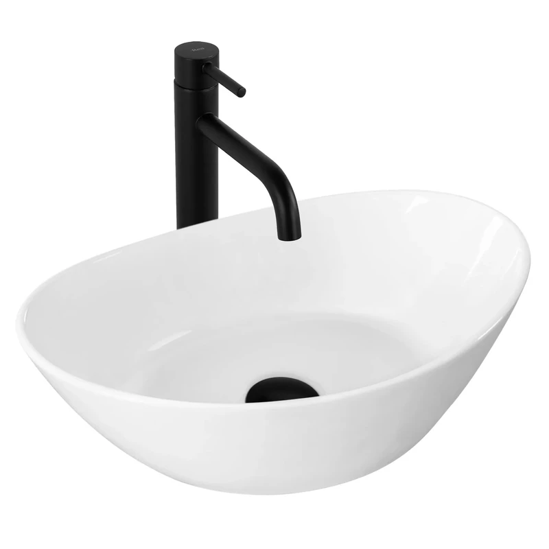 Rea Bathroom Sink Made of Ceramic Kate 45 - Snow White - REA-U6802