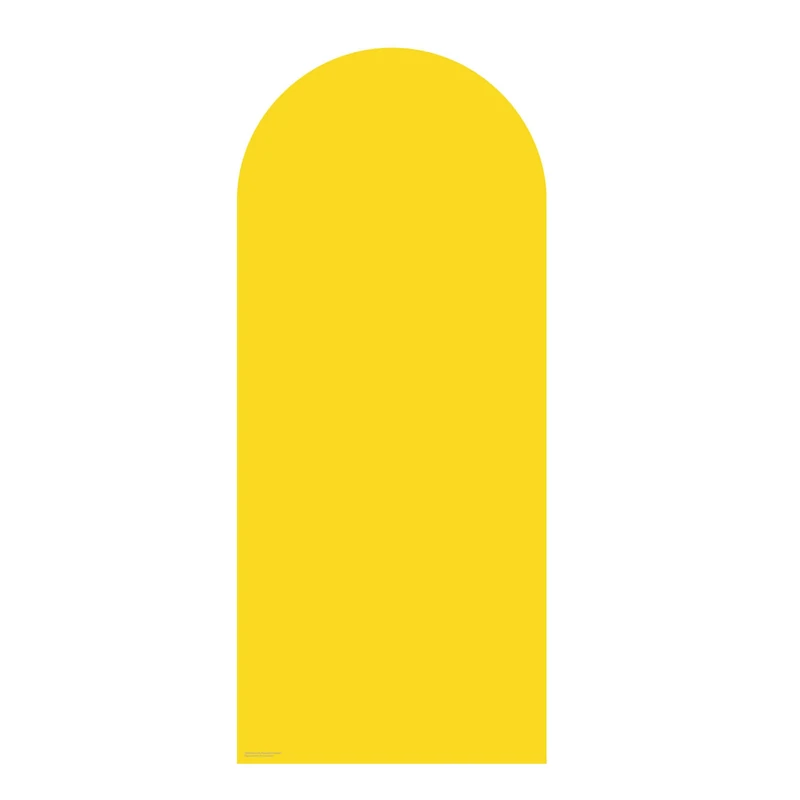Star Cutouts XQ012 Yellow Amber Sailboard Cardboard Cut Out Height 185cm Width 80cm