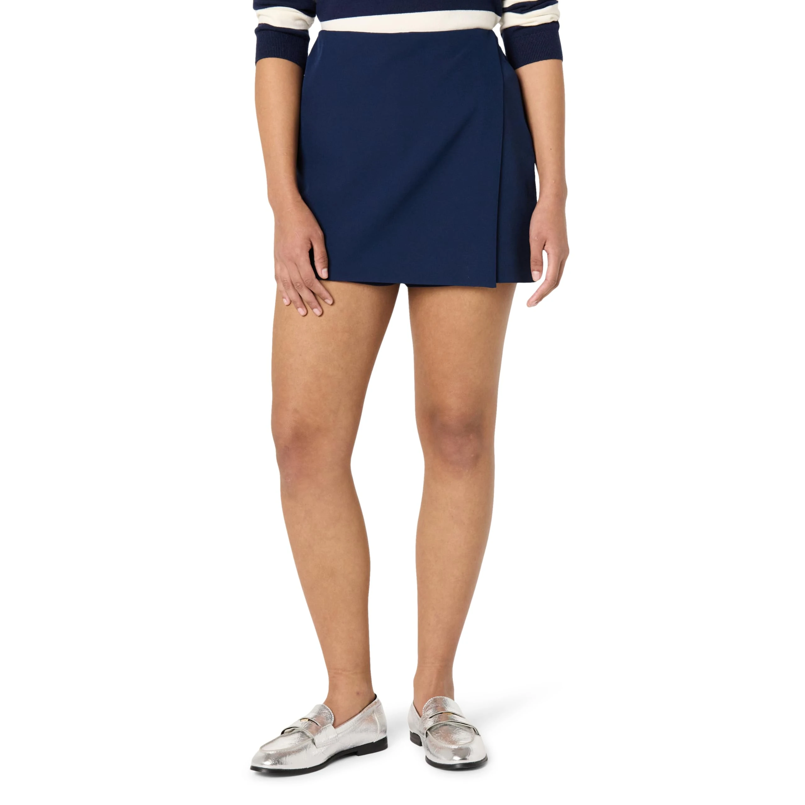 The Drop Women’s Kamila A-line Mini Skort, Maritime Navy, 2X, Plus Size