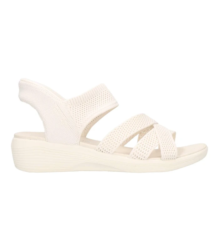 Skechers Women's Arya Cooling Off Sandals, Off White Knit, 8 UK