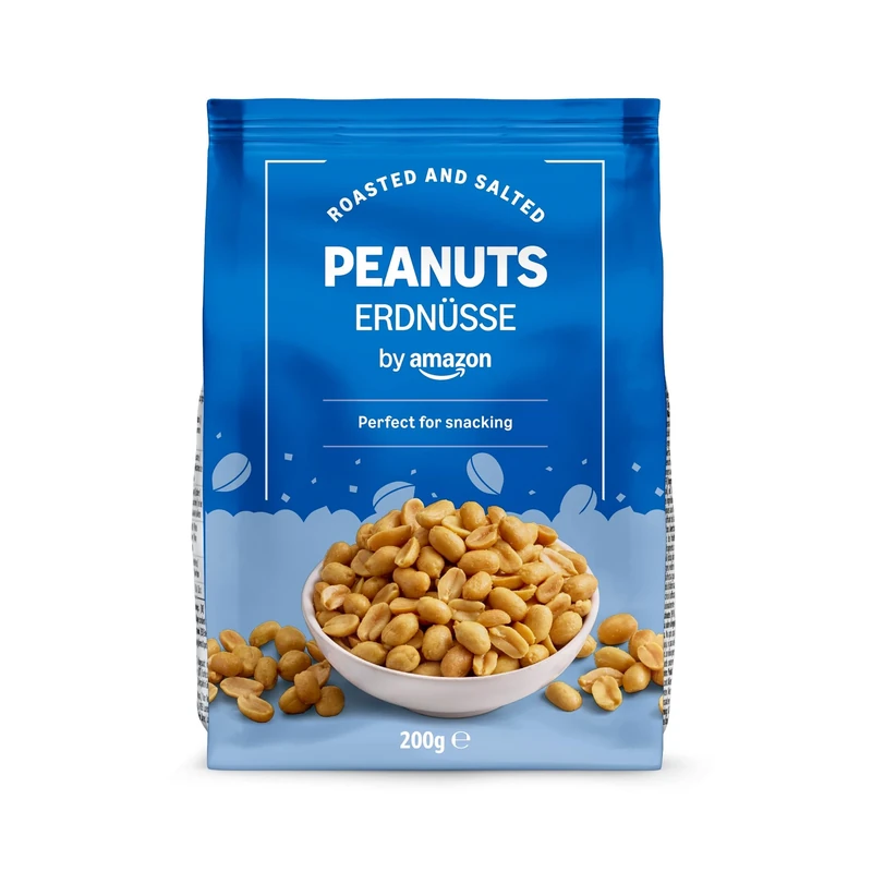 by Amazon - Roasted and Salted Peanuts 200g 1 pack