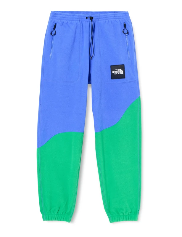 The North Face Men's X Yinka Ilori Fleece Pants, Solar Blue/Optic Emeral, XL
