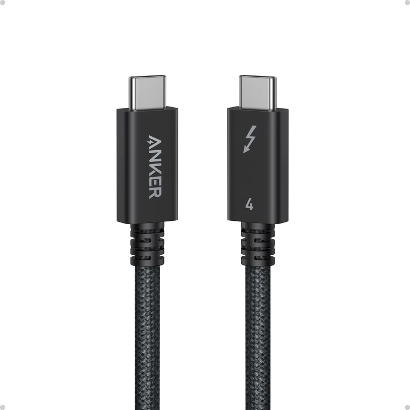 Anker Prime Thunderbolt 4 Cable, 3.3 ft USB C to USB C Cable, 240W Charging, 40Gbps Data Transfer, Supports 8K/4K Displays, for MacBook Pro, iPhone 17/16/15, iPad Pro,and More