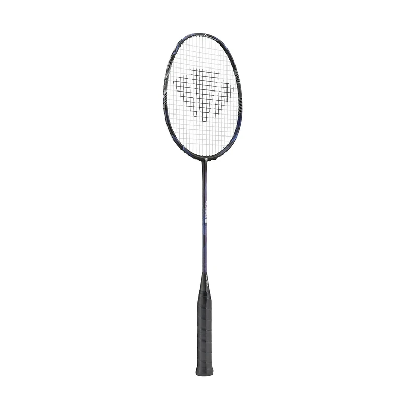 Carlton Velocitex V400 Badminton Racket, Dark Grey/Black (Matt)