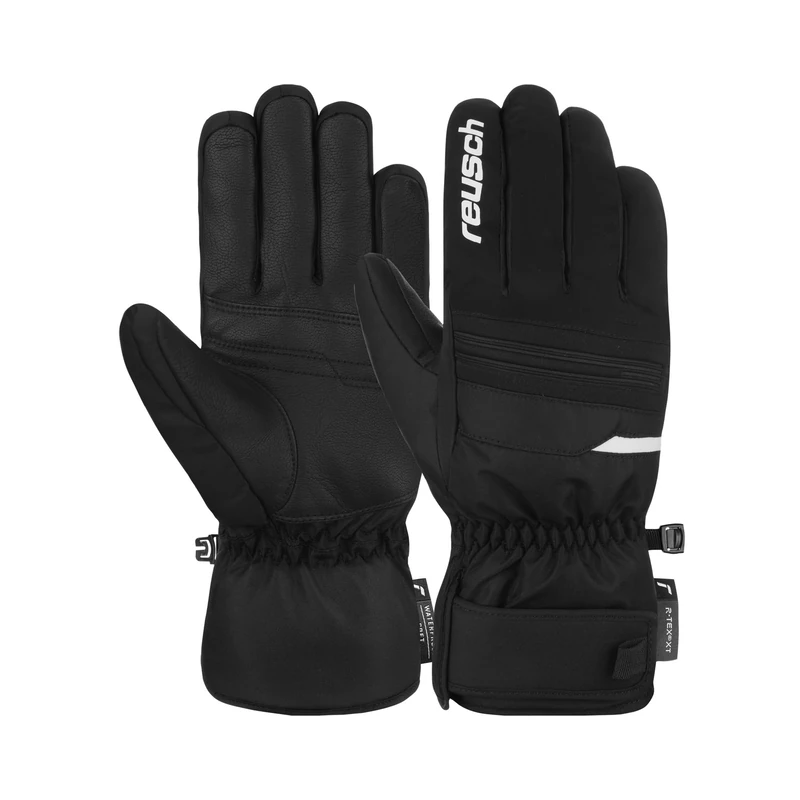 Reusch Brandon R-tex Xt Mens Finger Gloves, Black-White, 8.5 - Image 1