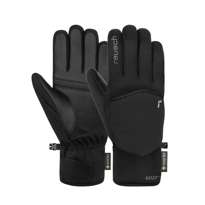 Reusch Amira Gore-Tex Warm, Waterproof, Windproof and Breathable Winter Gloves, Finger Gloves, Snow Gloves, Ski Gloves with Goatskin for Women