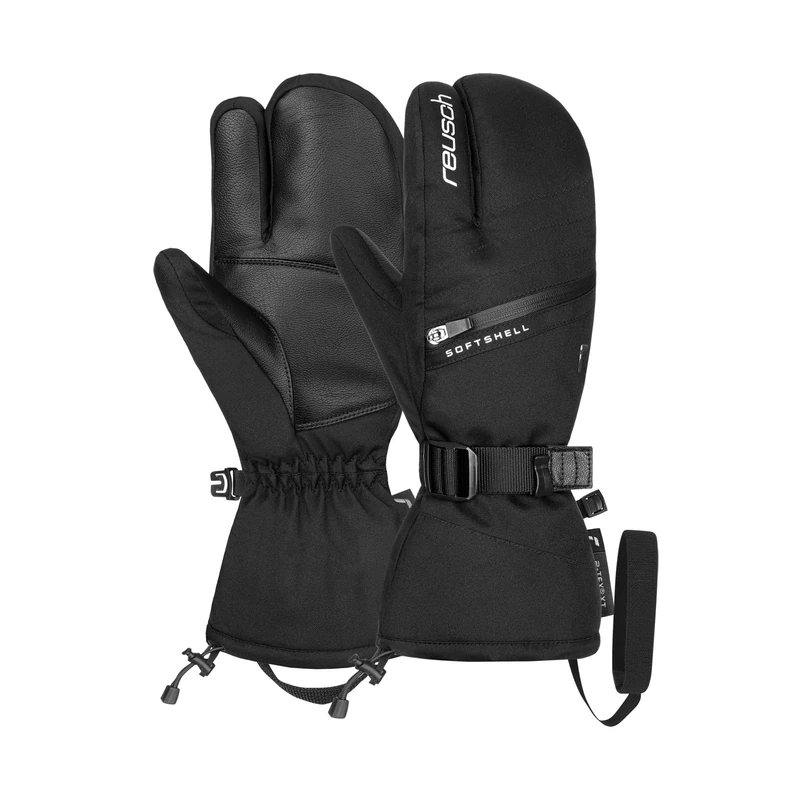 Reusch Demi R-TEX® XT Lobster Warm, Waterproof, Windproof and Breathable 3-Finger Gloves, Winter Gloves, Snow Gloves, Ski Gloves for Women