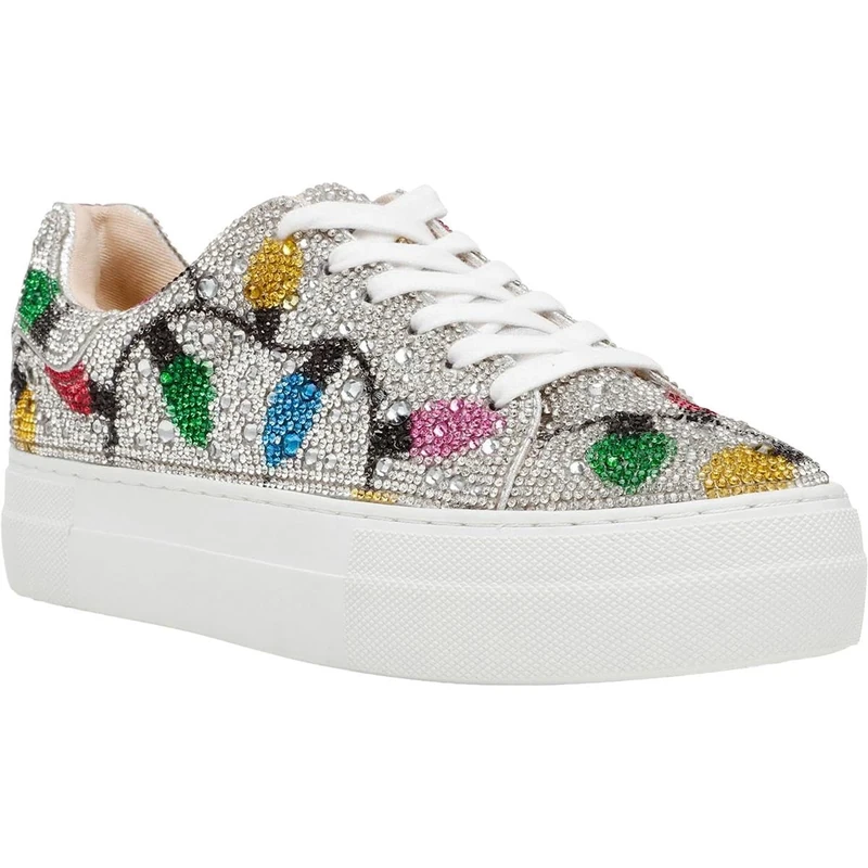 Betsey Johnson Women's Sidny Sneaker, Multi Lights, 7 UK