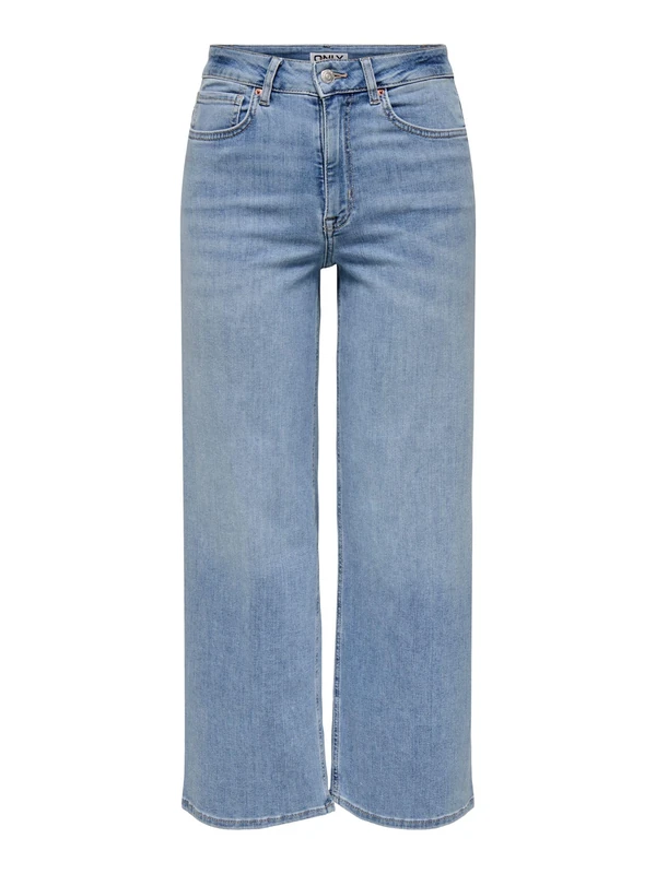 ONLY Onlmadison Blush Hw Crop Wid Cro371 Noos, Light Blue (Light Blue Denim), S / 32L