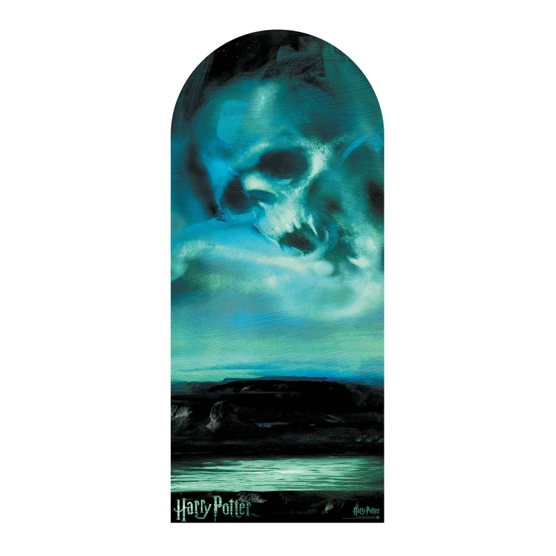 SC4519 Dark Mark Backdrop & Sailboard Single Cardboard Cutout – Large Harry Potter Display for Parties, Festivals & Themed Rooms – Height 185cm