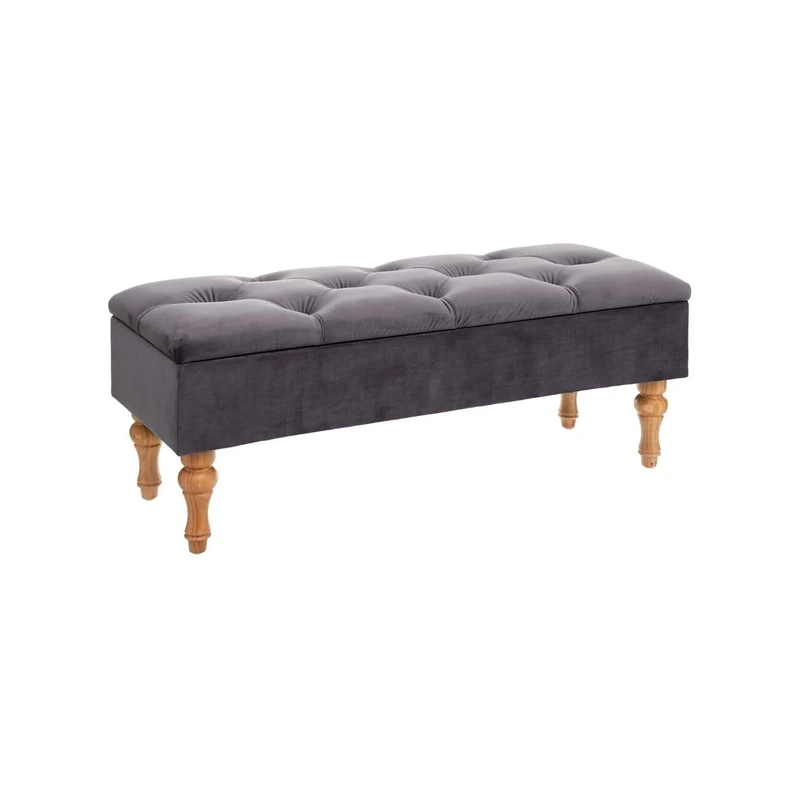 Wintem Velvet Storage Bench, nd - Image 1
