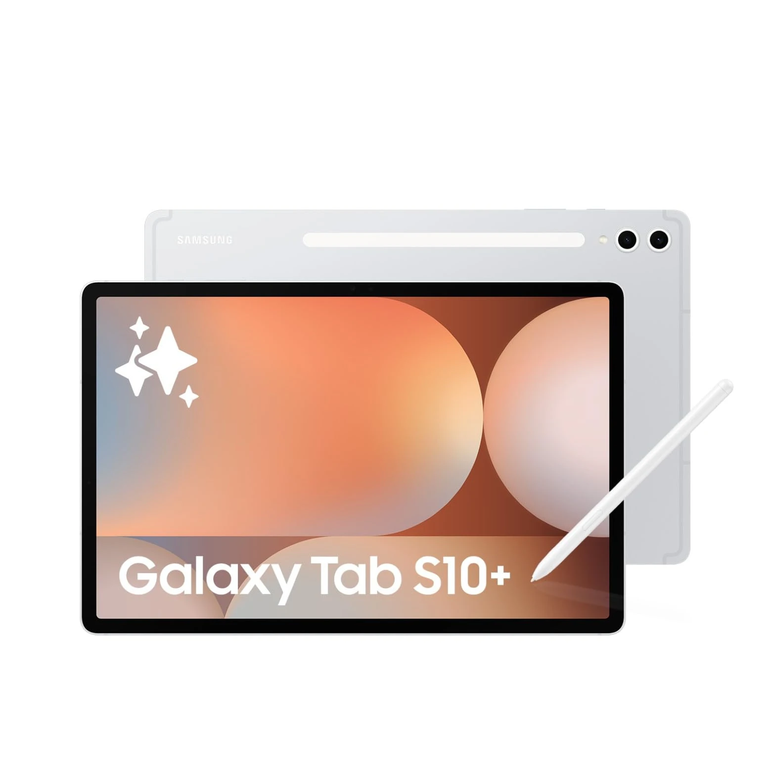 Samsung Galaxy Tab S10+ AI Tablet, Android Tablet, 12GB RAM, 256GB Storage, AMOLED Display, Anti-Reflection, S Pen Included, Platinum Silver, 3 Year Samsung Extended Warranty (UK Version)