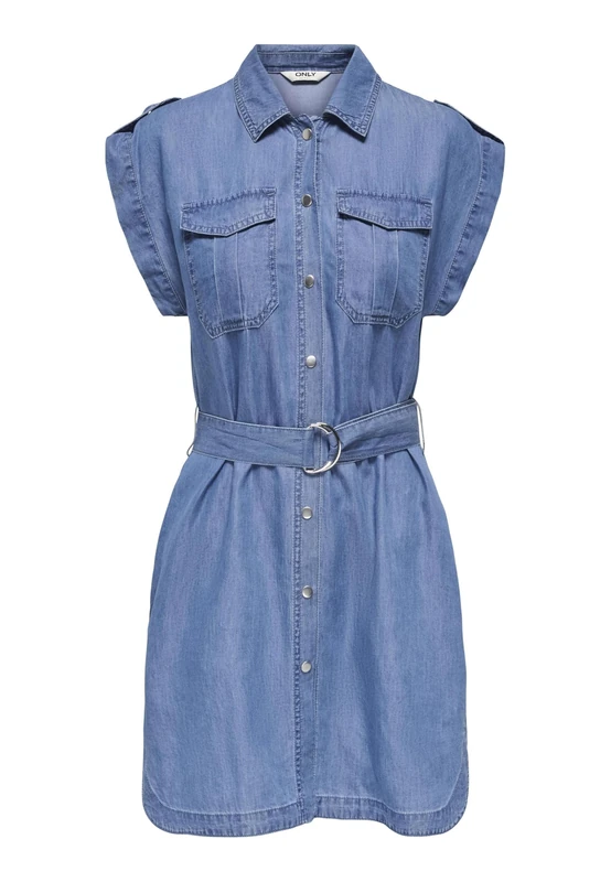 Denim Dress ONLBEA Short Dress M, Medium Blue Denim, M - Image 1