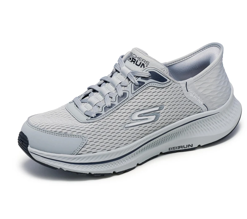 Skechers Men's Hands Free Slip-ins Go Run Consistent 2.0 Empower Sneaker, Light Grey, 10 UK