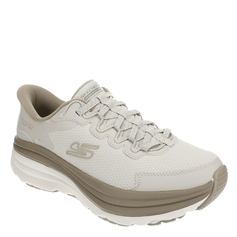 Skechers Women's Max Cushioning Zirrus Trekking Low Cut Shoes, Tan Textile/Synthetic, 6 UK
