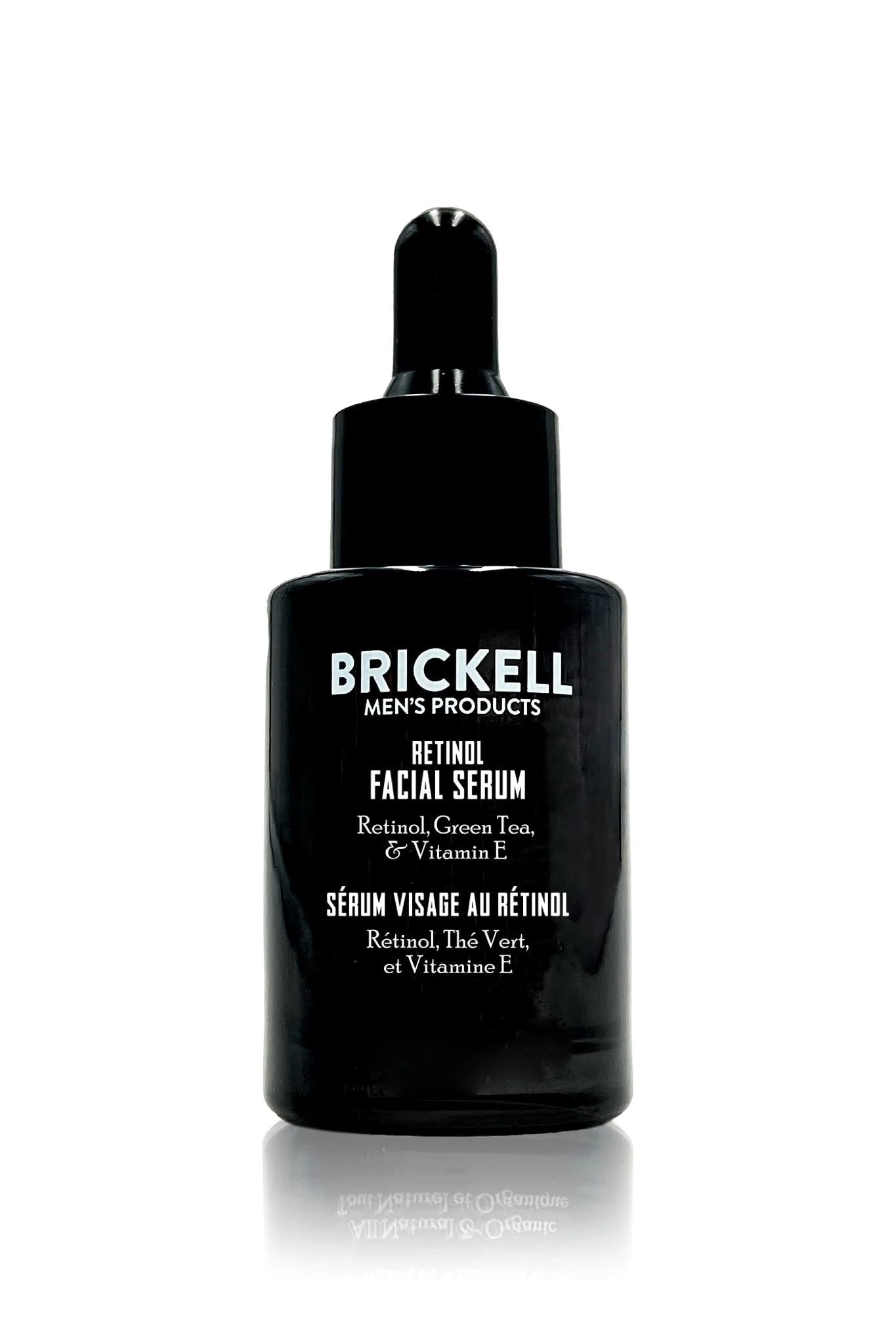 Brickell Men's Retinol Skin Care Serum Treatment For Firming Face Lines & Eye Wrinkles, Deep Hydrating Facial Skincare Serum For Anti-Aging, Fragrance Free, 30ml