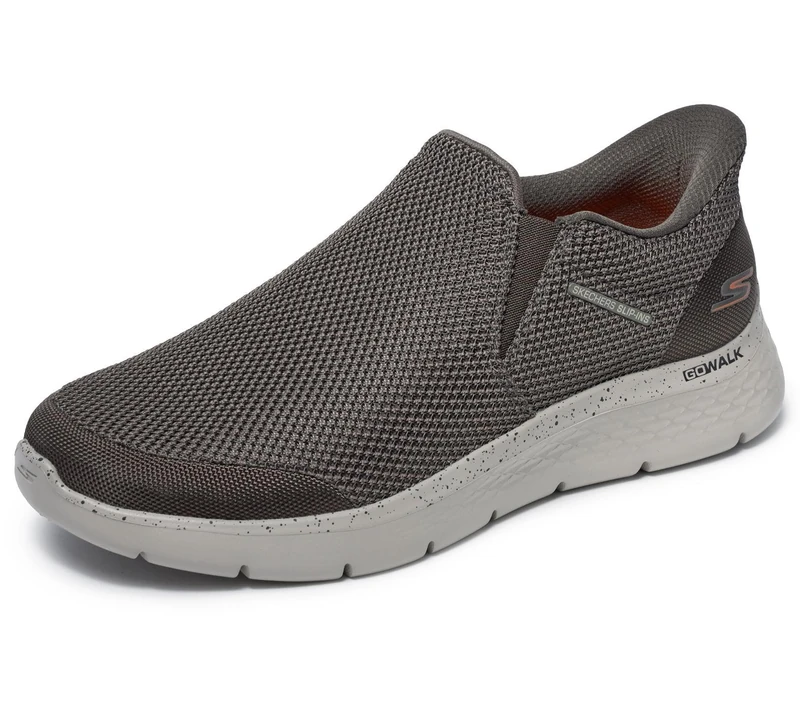 Skechers Men's Slip-Ins: Go Walk Flex Ojai Trainer, Khaki, 6.5 UK