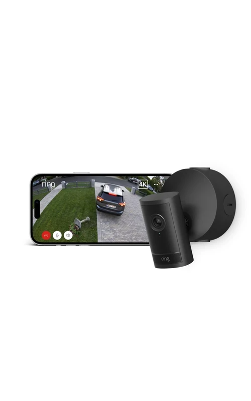 Ring Outdoor Camera Pro (Power Over Ethernet, newest gen) | Security Camera | Retinal 4K, up to 10X Enhanced Zoom | Radar Detection | Privacy Settings | 30-day free trial of Ring Subscription Plan