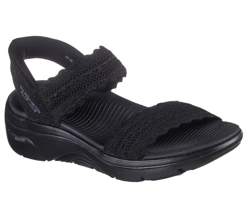 Skechers Women's Go Walk Arch Fit 2.0 Hands Free Slip-ins Sandal-Sasha Fisherman, Black, 7 UK