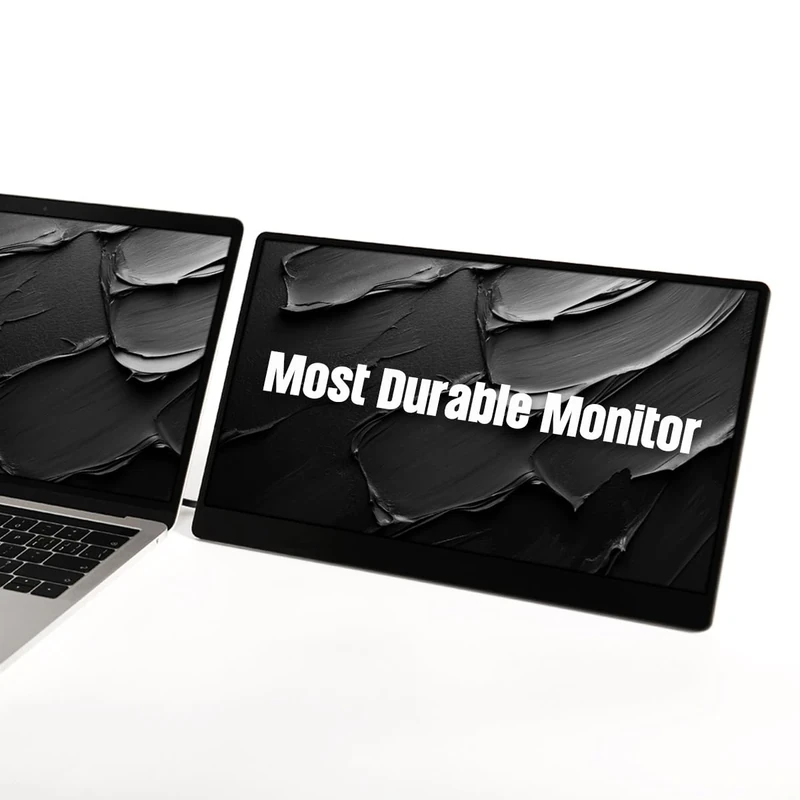 SOTSU FlipAction Go 14'' Portable Monitor | MacBook Color Matching | Robust but Lightweight | Tempered Glass | 1080p | 400 Nits | 100% sRGB | 5W | Super Versatile | USB-C or Mini-HDMI (Stealth Black)