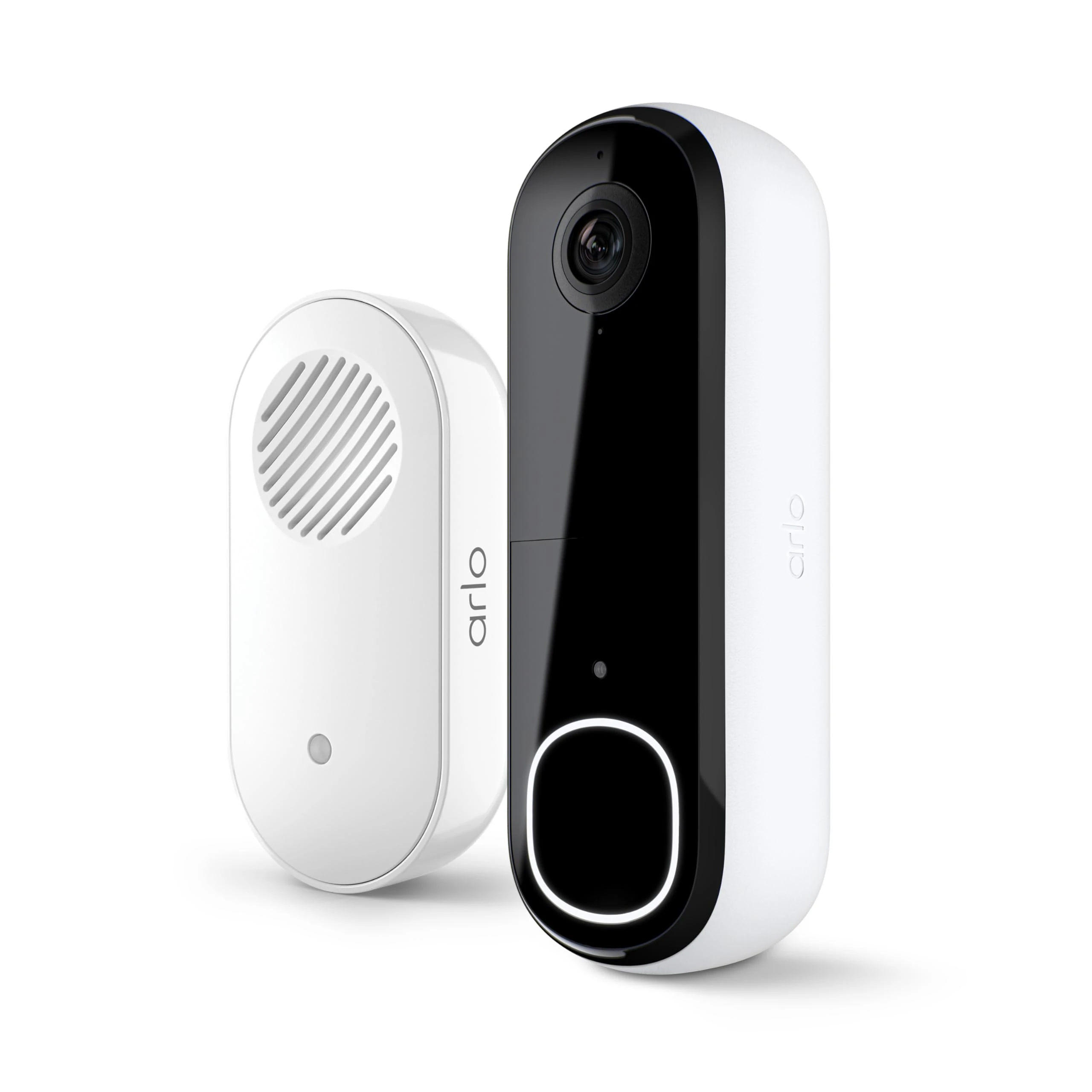arlo 2K Video Doorbell 2nd Gen & Chime 2, 2K HD Doorbell Camera, Two-Way Audio, Package Detection, Motion Detection & Alerts, Built-in Siren, Night Vision,