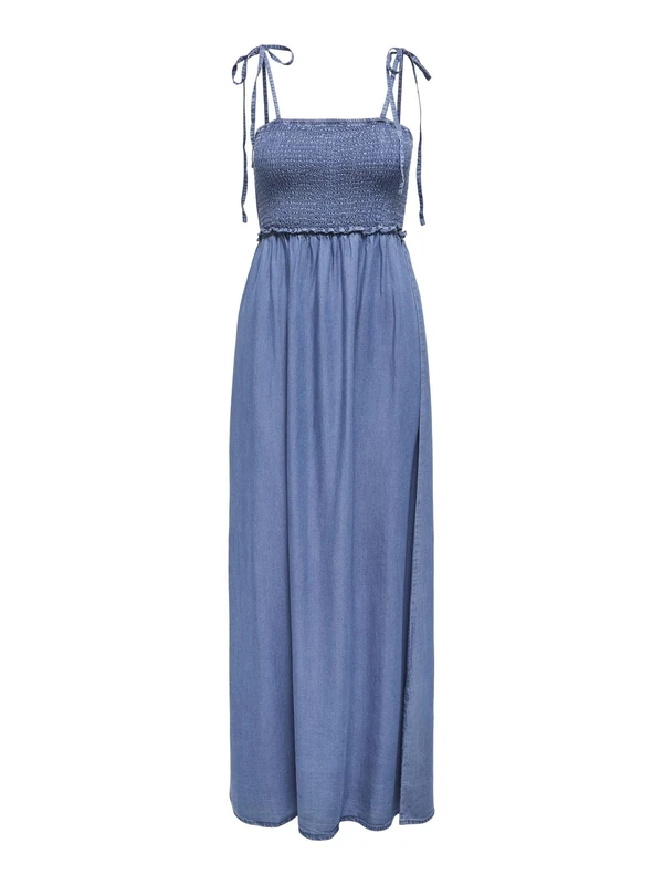 ONLY Women's Onlcharis Life Smock Maxi Dress WVN, Medium Blue (Medium Blue Denim), M - Image 1
