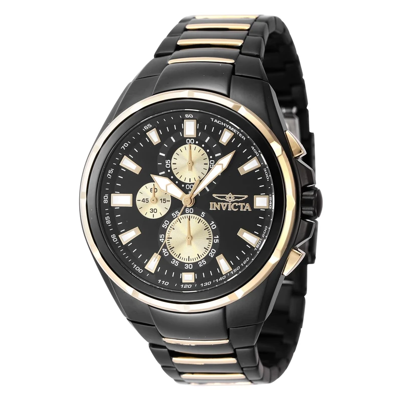 Invicta Sea Vulture 47823 Men's Watch - Waterproof - Analogue - Quartz Movement - Stainless Steel with Black dial - 46mm
