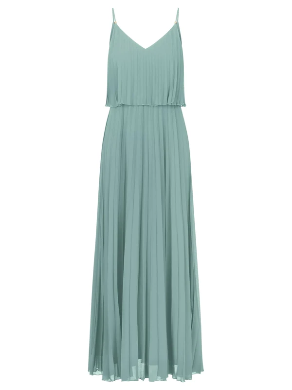 APART Fashion Women's Apart Abendkleid in 2in1 Optik Evening Dress, Jade, 8