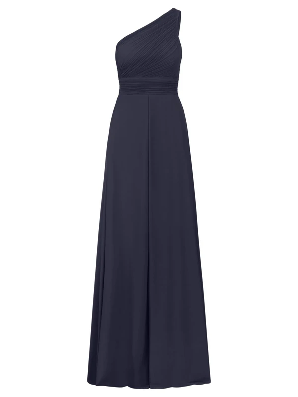 APART Fashion Women's Plissee-Abendkleid Evening Dress, Midnight Blue, 20