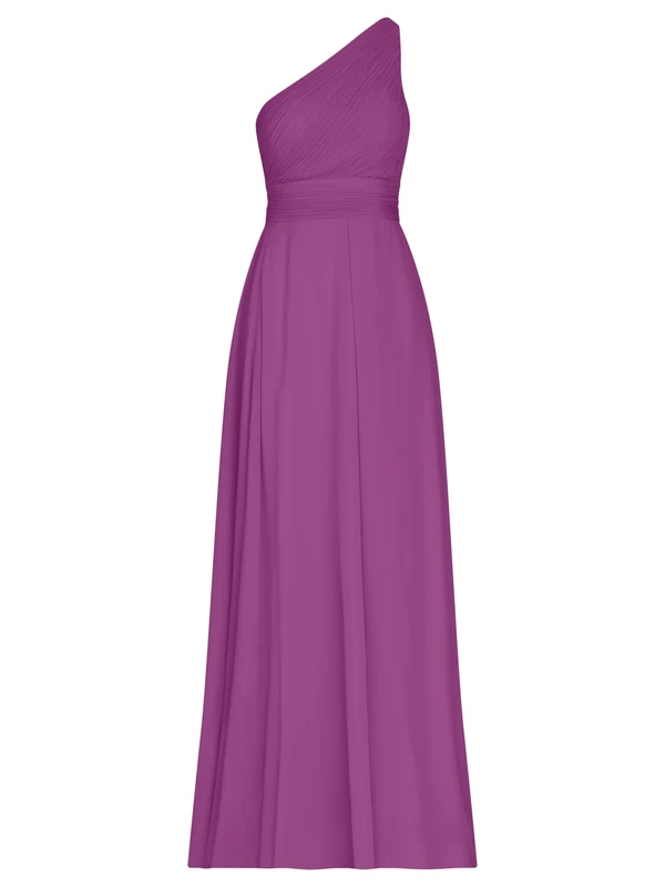 APART Fashion Women's Plissee-Abendkleid Evening Dress, Purple, 10