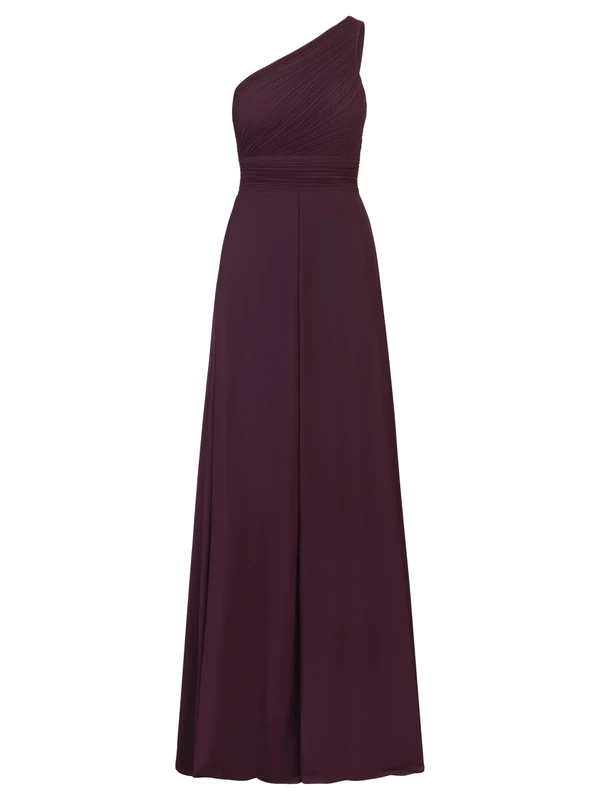 APART Fashion Women's Plissee-Abendkleid Evening Dress, Plum, 10