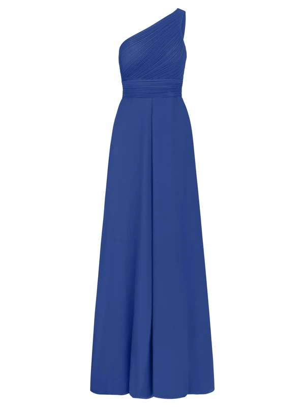 APART Fashion Women's Plissee-Abendkleid Evening Dress, Royal Blue, 18