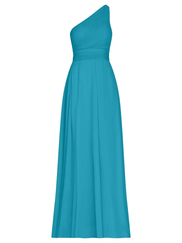 APART Fashion Women's Plissee-Abendkleid Evening Dress, Turquoise, 10