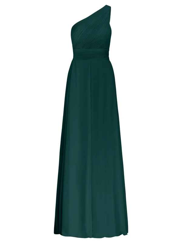 APART Fashion Women's Plissee-Abendkleid Evening Dress, Emerald, 16