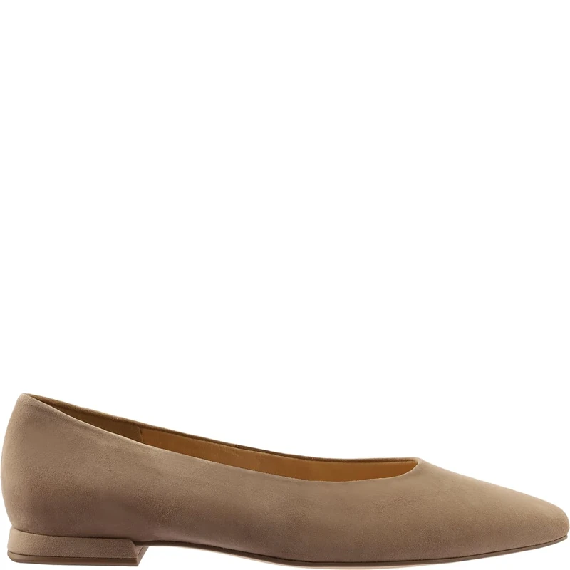 HÖGL Women's Alicia Ballet Flat, Taupe, 6 UK