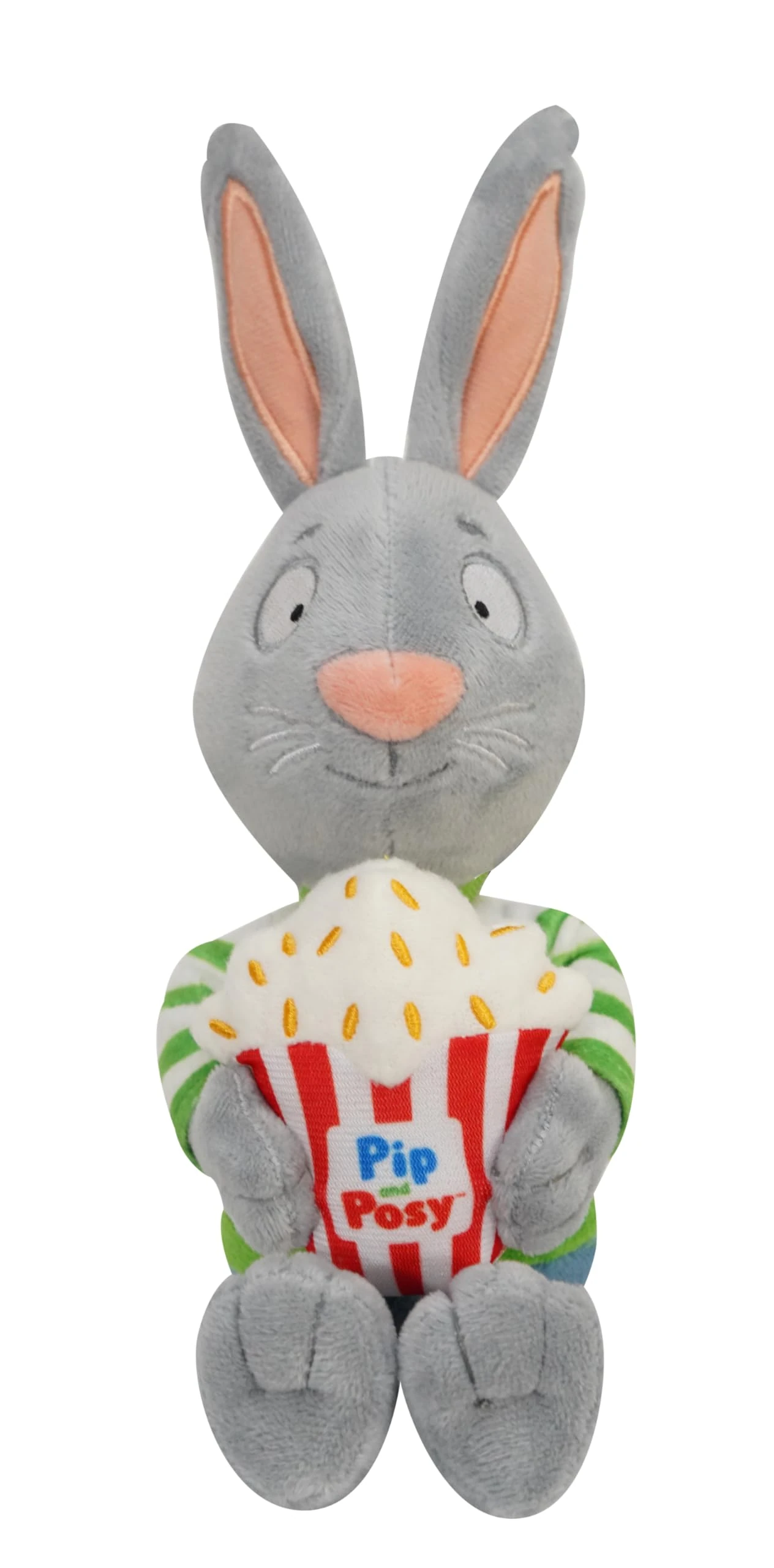 Pip and Posy 23cm Plush Pip with Popcorn Character Teddy Bear Toy - Soft Plushie for Girls & Boys - Adorable Soft Teddy for Cuddles and Playtime