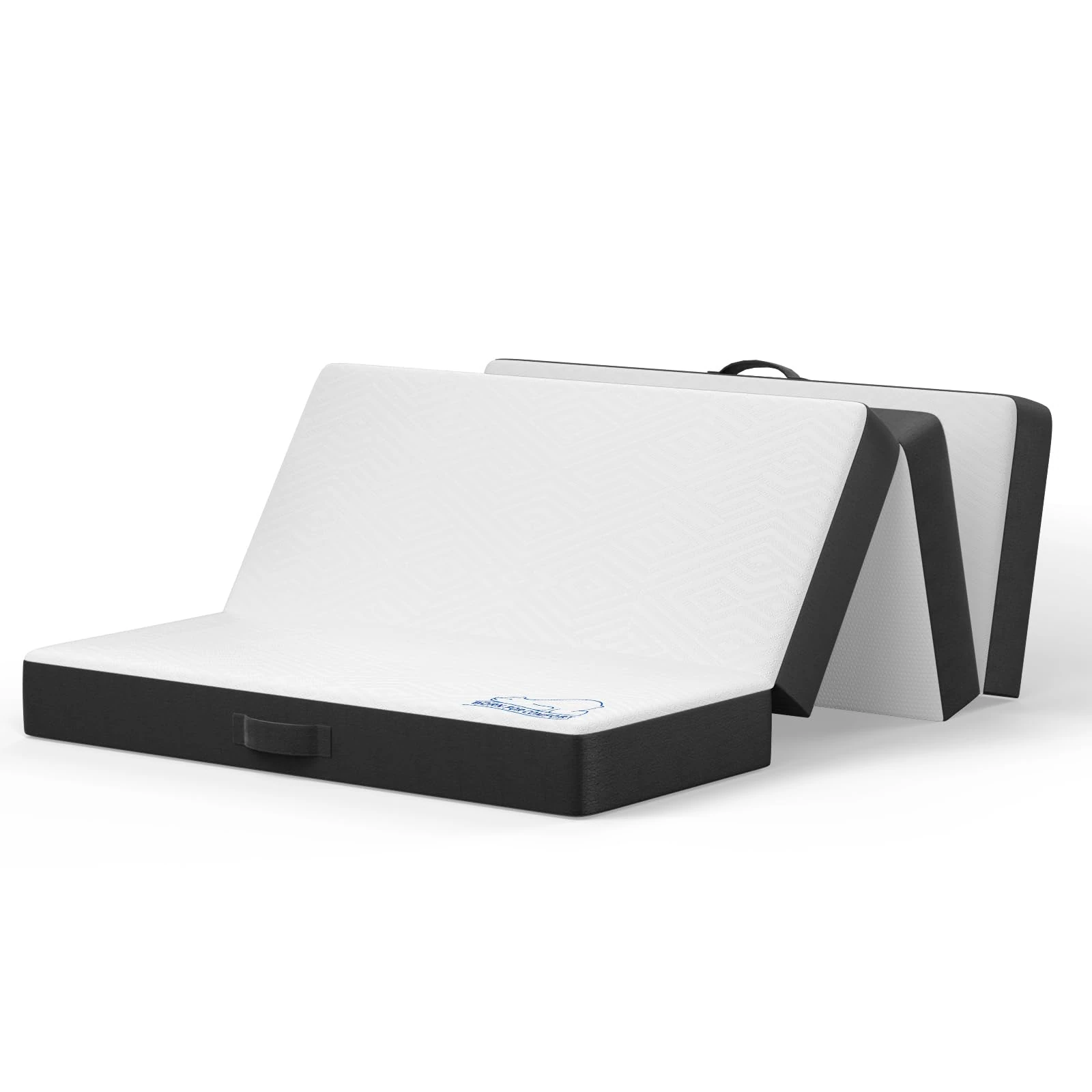 wowttrelax Folding Mattress Small Double, 6 Inch Floor Mattress Small Double Bed, 4 Fold Easy Storage With Washable Cover & Pressure Relief for Camping, Caravans, Travel, Guest (120x190x15cm)