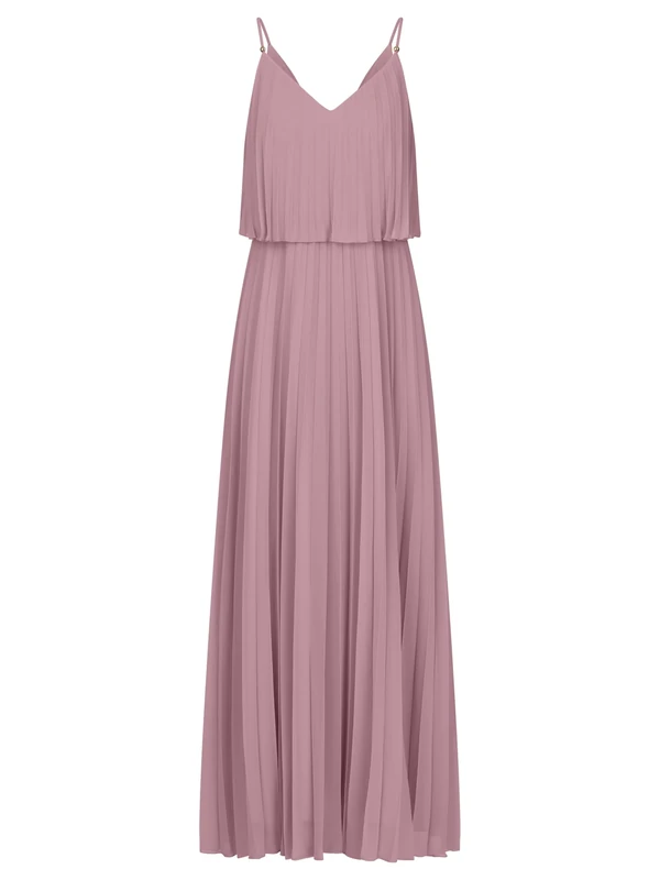 APART Fashion Women's Apart Abendkleid in 2in1 Optik Evening Dress, Mauve, 8