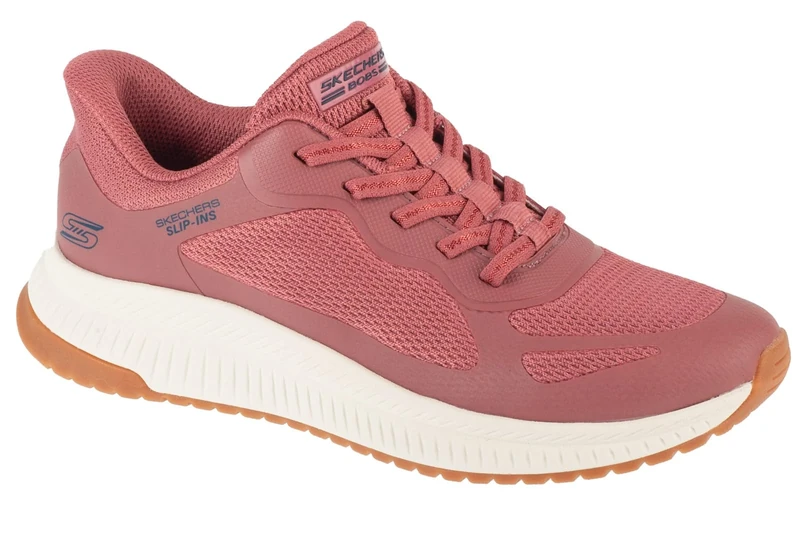 Skechers Women's Bobs Squad 4 Staple Look Sneaker, Rose Mesh, 5.5 UK