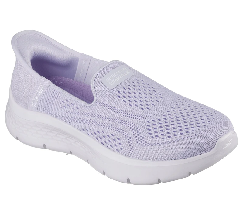 Skechers Women's Go Walk Flex Yael Slip-On Sneakers, Lavender Textile/Trim, 7 UK